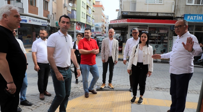 Başkan Akın,geri kazanılan alanlarda inceleme yaptı