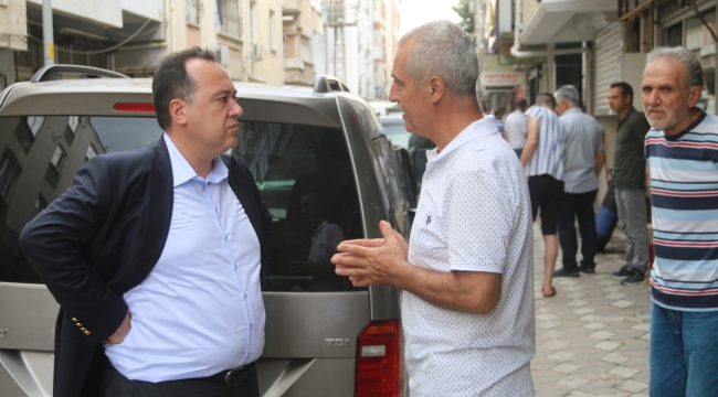 Başkan selden zarar gören esnafların yardımına koştu