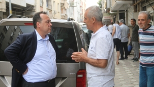 Başkan selden zarar gören esnafların yardımına koştu