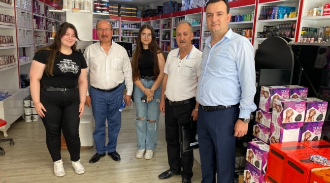 MESO başkanı Akyüz'ün esnaf ziyareti sürüyor