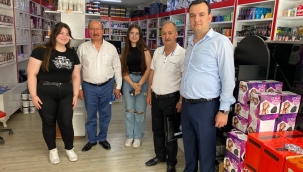 MESO başkanı Akyüz'ün esnaf ziyareti sürüyor