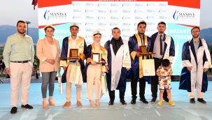 Genç mühendislere mezuniyet ödülü:baret,metre yelek 