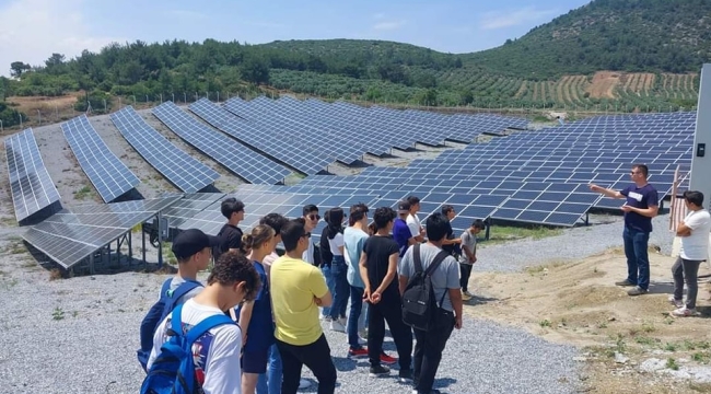 Öğrenciler GES'le elektrik üretimini izledi