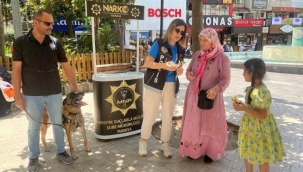 Polis 6 ilçede vatandaşlara uyuşturucu ve kaçakcılık bilgilendirmesi