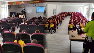 Polisten öğrencilere eğitim desteği