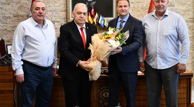 TUTSO Başkanı Aydın müdür Gezer'i ziyaret etti