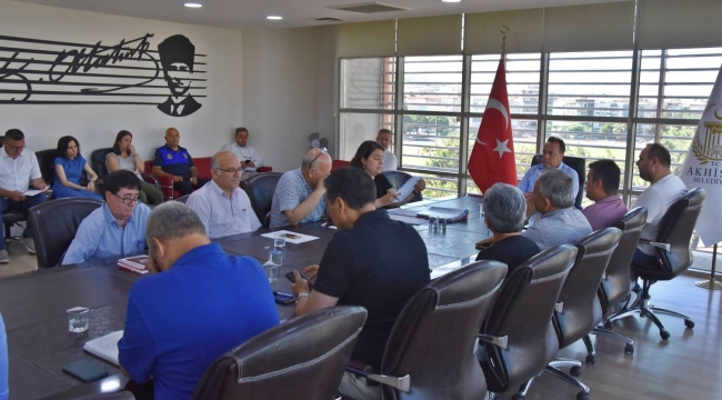 Akhisar belediyesi haftalık olağan encümen toplantısı yapıldı