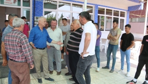 Başkan Bilgin doludan zarar gören üreticilerin yardımına koştu