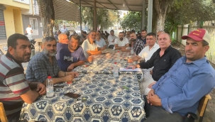 Başkan Yalvaç,patlıcan üreticileriyle görüştü