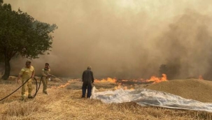 Çanakkalede yangı kontrol altına alınamadı 6 köy boşaltıldı