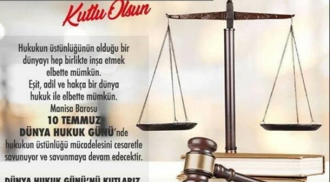 Dünya hukuk günü kutlanıyor