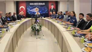 Emniyette aylık değerlendirme ve koordinasyon toplantısı