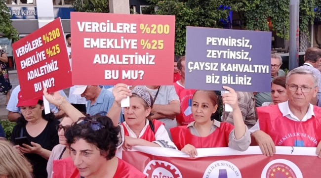 İzmir'de CHP öncülüğünde zamları protesto mitingi