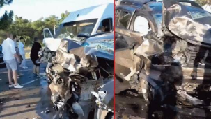 İzmir'de kaza 4 kişi öldü 21 kişide yaralandı