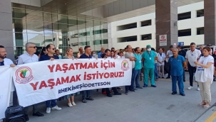 Sağlıkçılardan''yasamak ve yasatmak istiyoruz''çagrisi