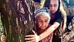 Ormanı korumak için ağaçla tek vucut oldular