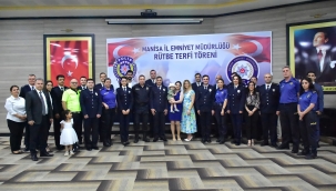Rütbe terfi töreni düzenlend