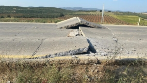 sıcaklar yol çatlattı