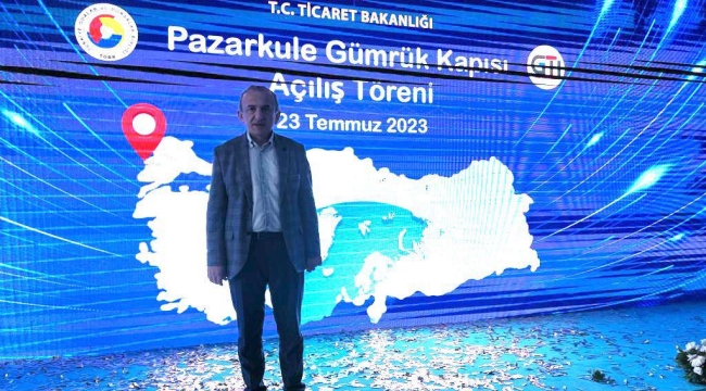  TSO başkanı Yılmaz Pazarkule gümrük kapısında