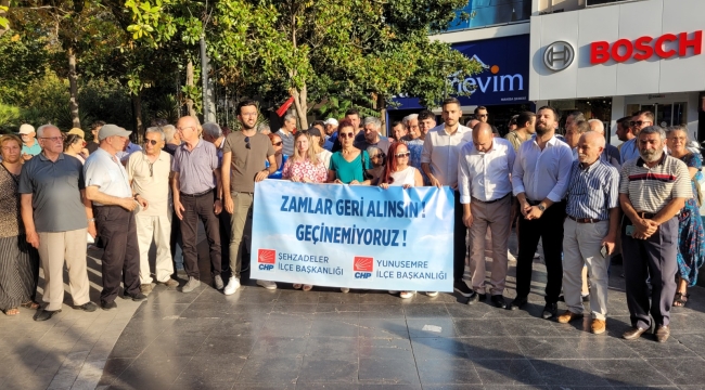 Zamları protesto eden CHP alanlara çıktı