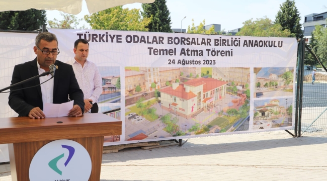 Akhisar anaokulu temeli atıldı