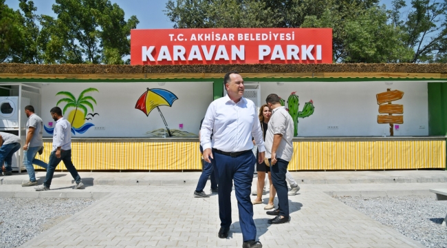 Akhisar'da karavan parkı hizmete başladı
