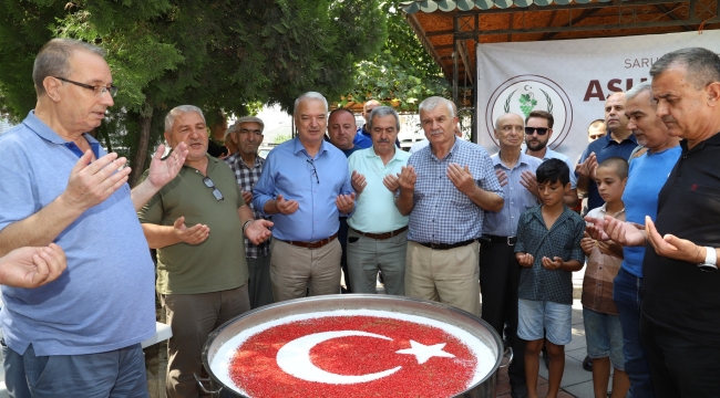 Başkan Bilgin,aure dağıttı