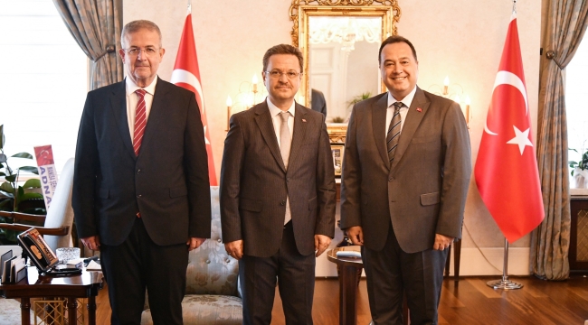 Başkan Dutlulu'dan vali Ünlü'ye hoş geldin ziyareti