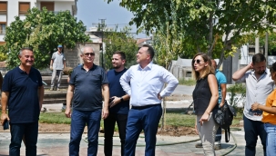 Başkan Dutlulu salıncak parkında incelemelerde bulundu