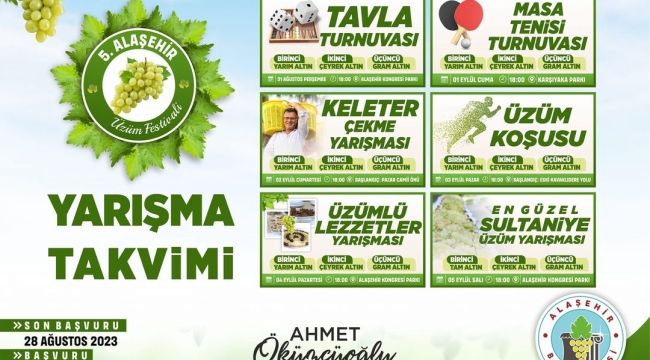 Festivalin yarışma takvimi belli oldu