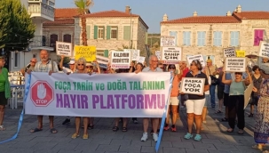 Foça'da doğa talanına hayır açıklaması