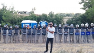 Jandarma Akbelen'de tuvalete izin vermedi