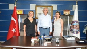 Kadın girişiciler TSO başkanı Yüksel'i ziyaret etti