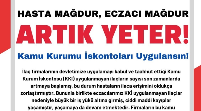 Kamu kurumu iskontoları uygulansın