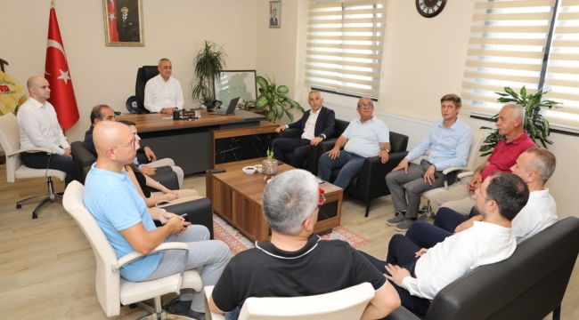 Müdür Öztürk,kaymakam Güngör'ü ziyaret etti
