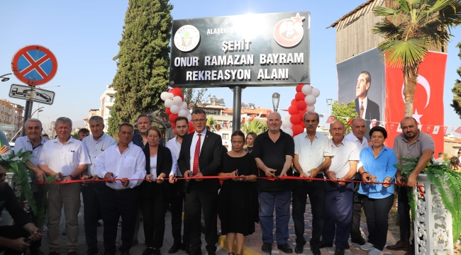 Rekreasyon alanı hizmete açıldı