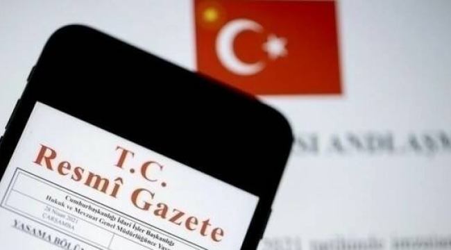 Resmi gazetede zmlandı