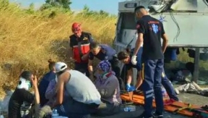 Soma'daki kazada 30 tarım işçisi yaralandı