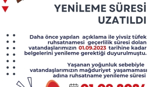 Yenileme süresi uzatıldı