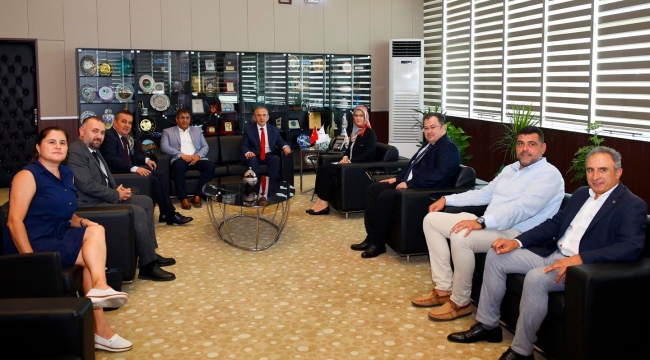 TSO başkanı Yılmaz,müdür Aktaş ve rektör Kibar'ı ziyaret etti