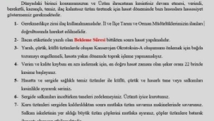 Üzüm üreticileri uyarıldı