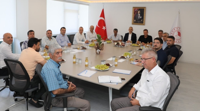 Üzümde rekolte tahmin komisyonu toplandı