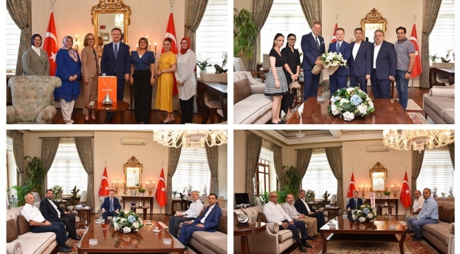 Vali Ünlü'ye hayırlı olsun ziyaretleri