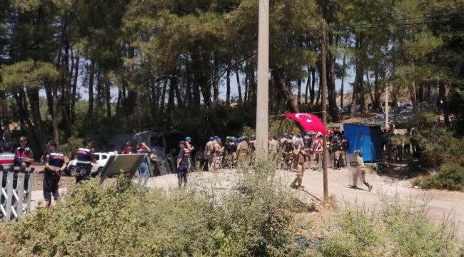 Akbelen'de asker nöbet alanına girdi çadırları kaldırdı