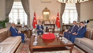 Atanan ilçe kaymakamları vali Ünlü'yü ziyaret etti