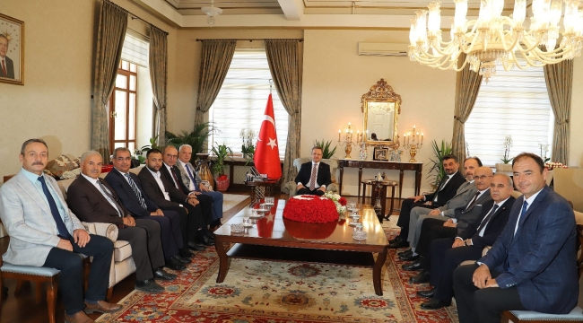 Başka Bilgin'den ,vali Ünlü'ye hayırlı olsun ziyareti