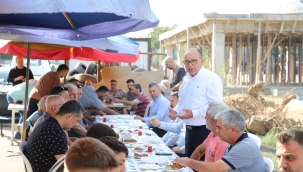 Başkan Akın sanayi esnafına belediye çalışmalarını anlattı