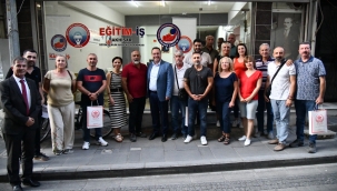 Başkan Dutlulu,eğitim-iş'i ziyaret etti