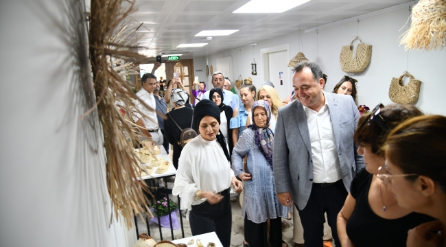 Başkan Dutlulu"hasır sanatı" sergisinin açılışına katıldı