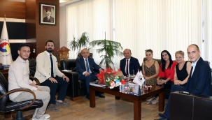 CHP ilçe yönetiminden TSO başkanı Yılmaz'a ziyaret